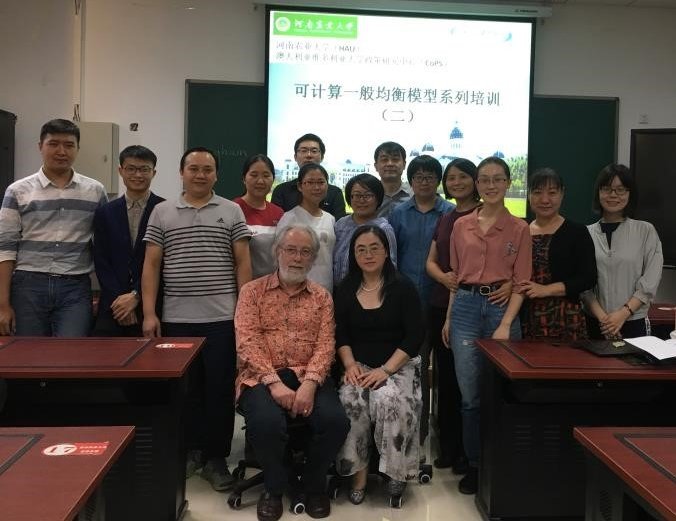 September 2018 CGE data course held at Henan Agricultural University, China