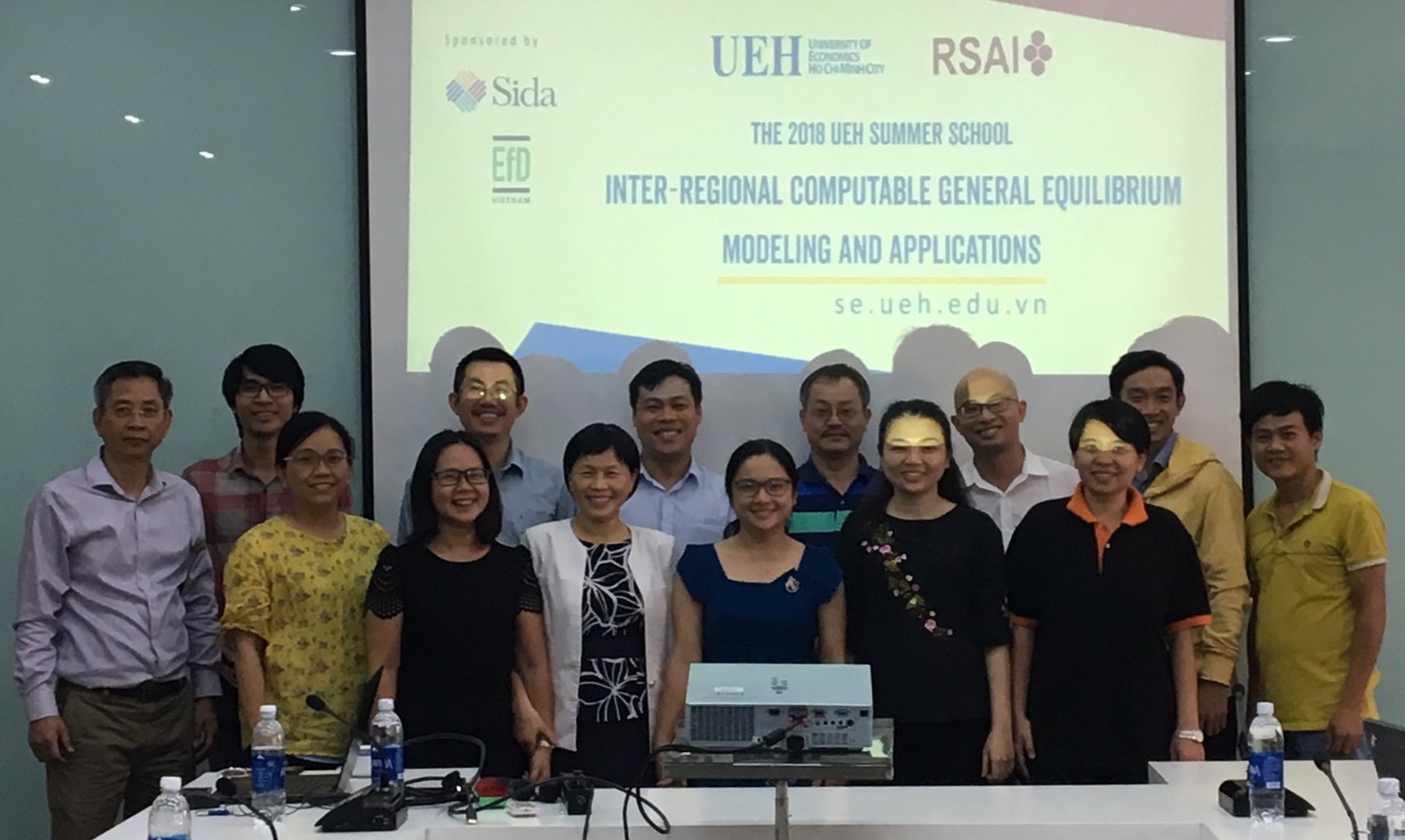 August 2018 Vietnam Regional CGE course held at University of Economics, Ho Chi Minh City