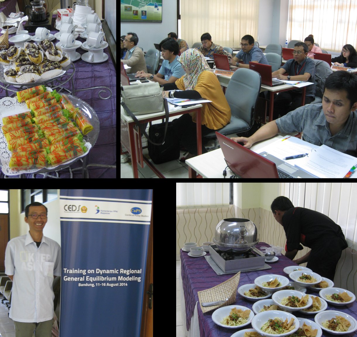 Scenes from August 2014 Dynamic Regional CGE Modelling Course in Bandung
