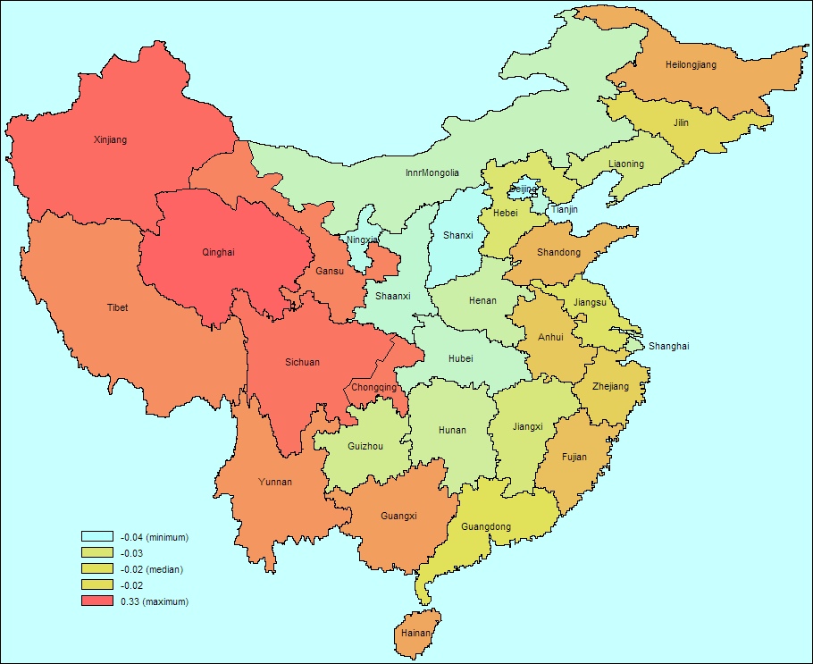 map of China