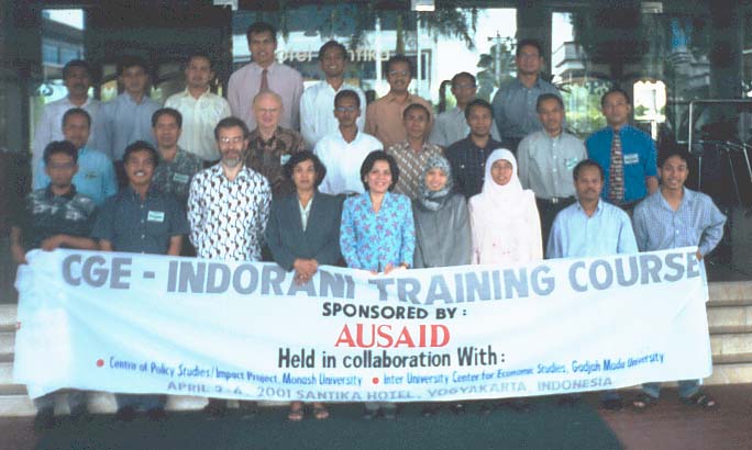April 2001 Indonesian CGE Modelling Course