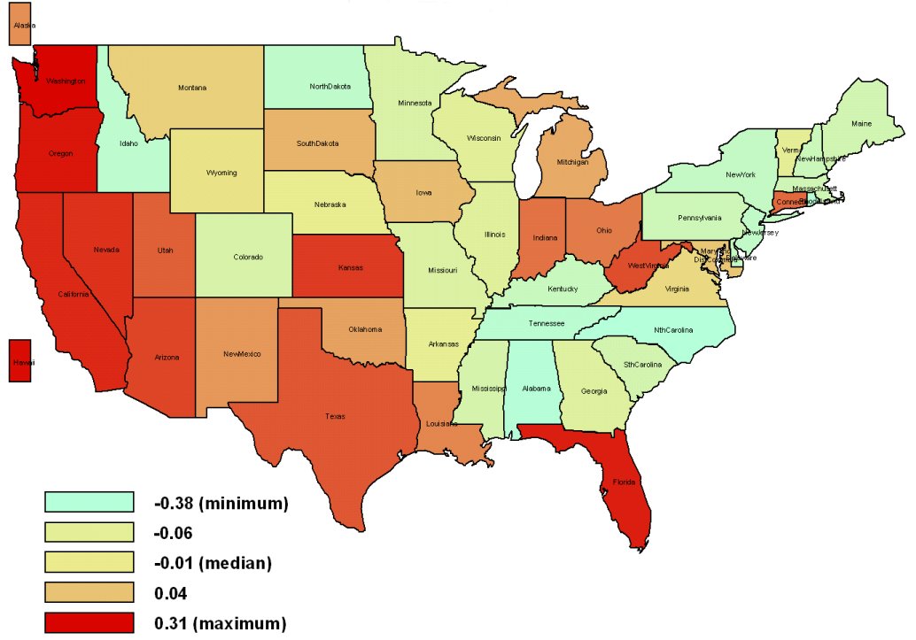 map of USA